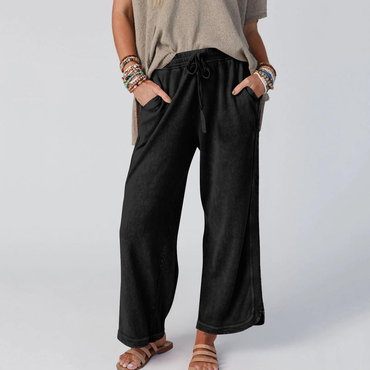 LETTY - PANTALONES ANCHOS DE CINTURA ALTA RETRO BLOOM