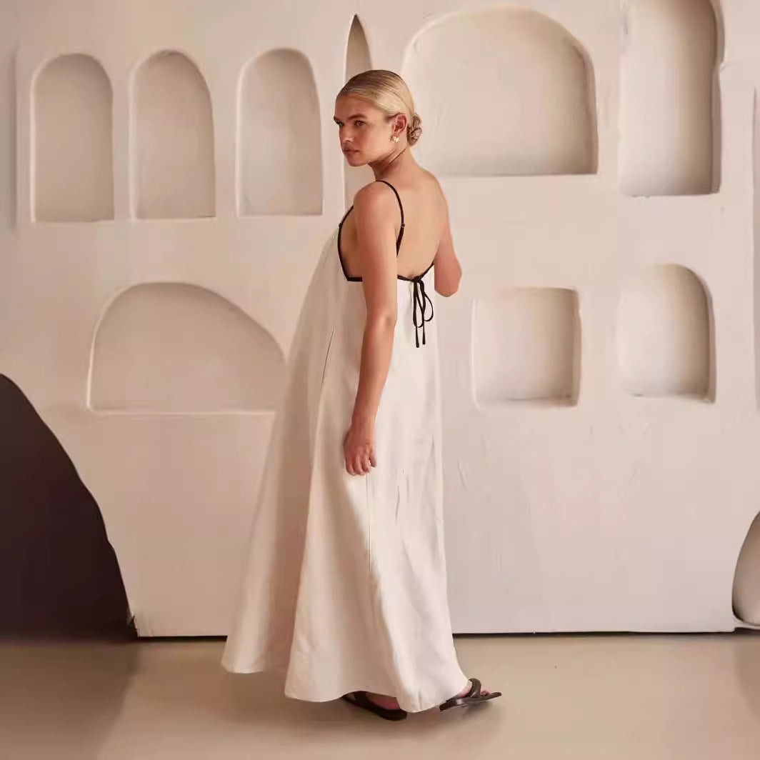 CALLY - VESTIDO MAXI DE LINO SOFISTICADO