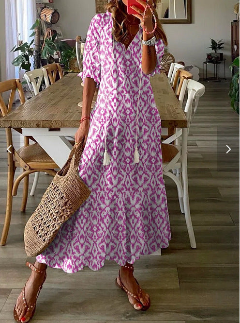 Flora - Vestido Maxi Inspirado en Boho