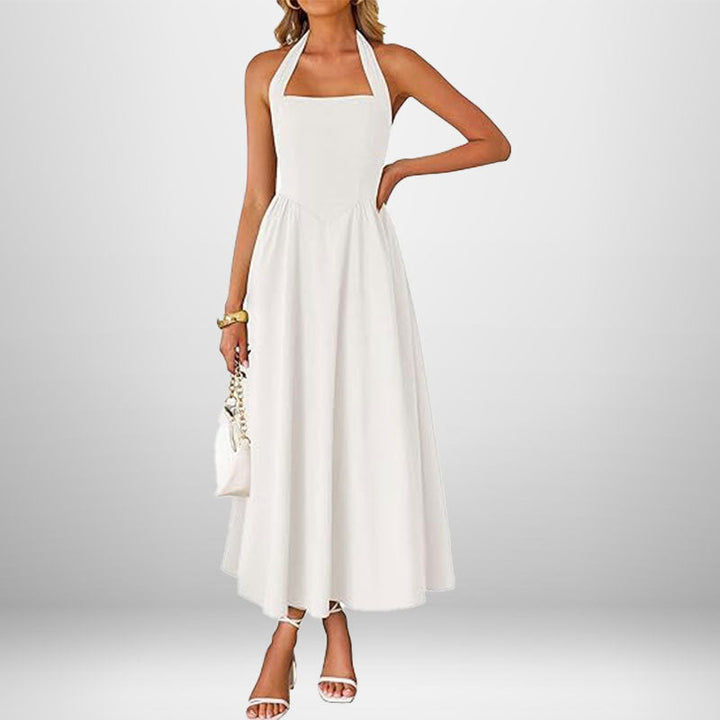 IZA - VESTIDO HALTER SIN MANGAS ATEMPORAL