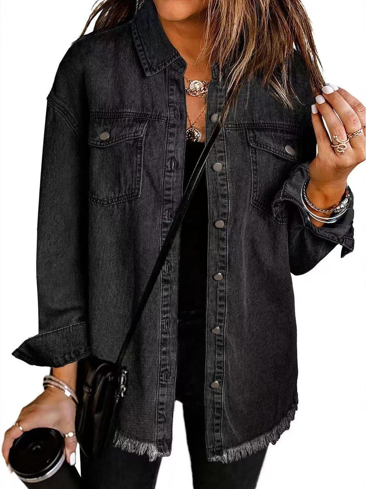 DVIRA - CHAQUETA DE MEZCLILLA CHIC PARA TODOS LOS DÍAS