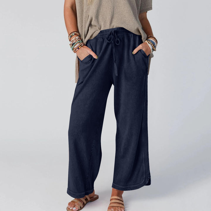 LETTY - PANTALONES ANCHOS DE CINTURA ALTA RETRO BLOOM