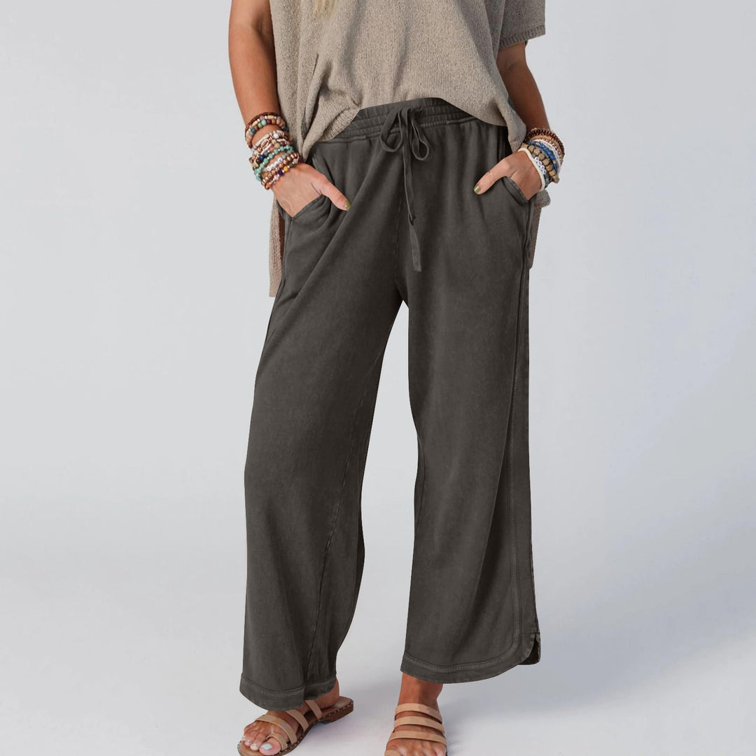 LETTY - PANTALONES ANCHOS DE CINTURA ALTA RETRO BLOOM