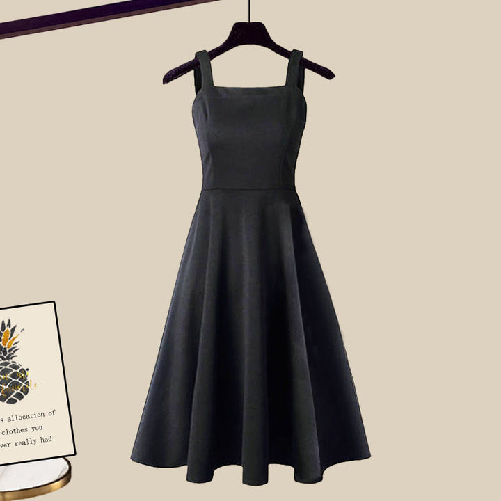 Riley™ - Conjunto Elegante de Vestido y Cárdigan