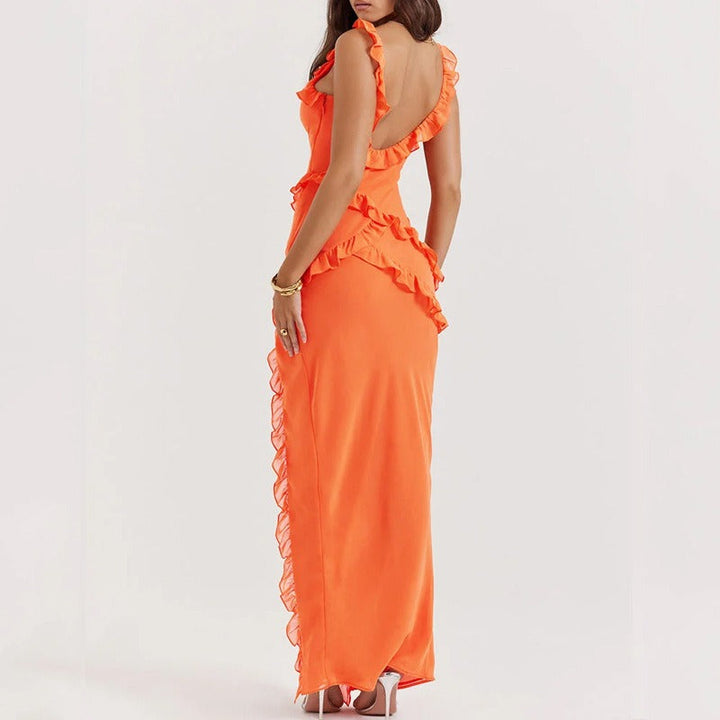 VIVIAN - VESTIDO ELEGANTE CON VOLANTES