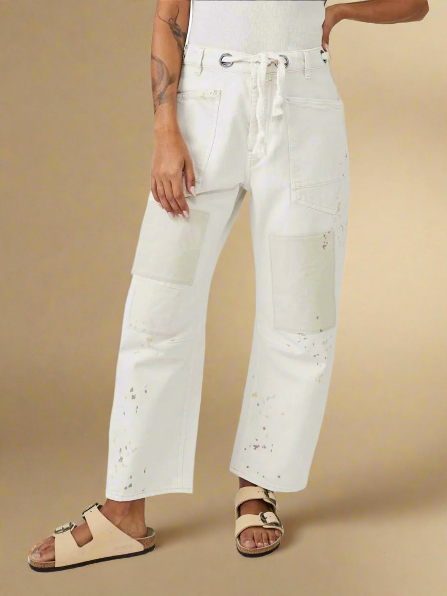 FILOMENA - JEANS PATCHWORK DE CORTE SUELTO