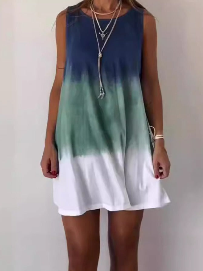 Crizzia - Vestido Casual con Degradado