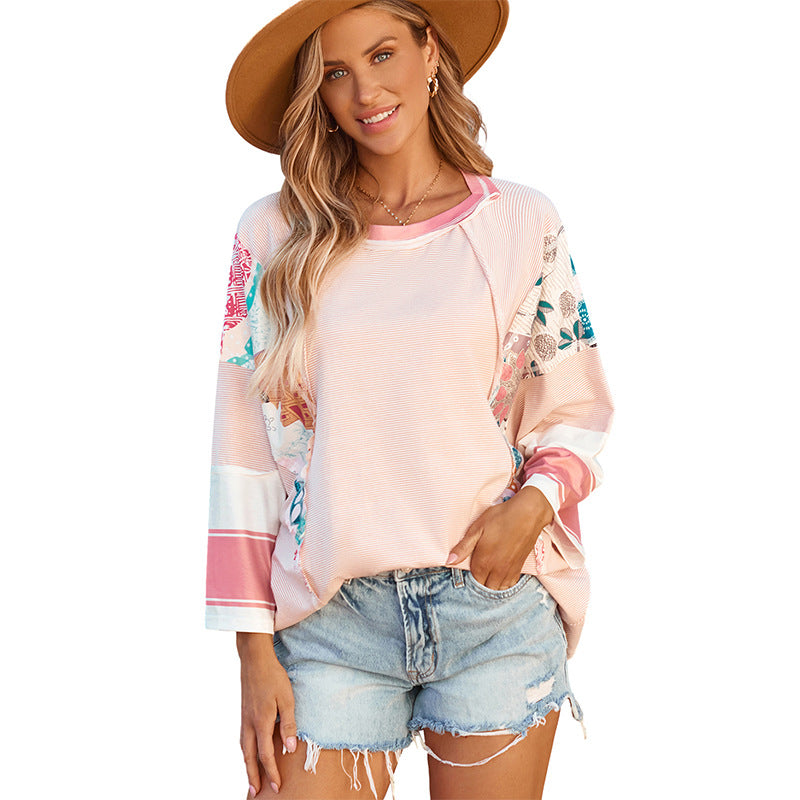 CARISSA – BLUSA ARTESANAL DE MANGAS MURCIÉLAGO CON PATCHWORK
