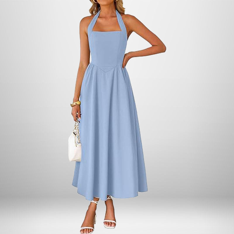 IZA - VESTIDO HALTER SIN MANGAS ATEMPORAL