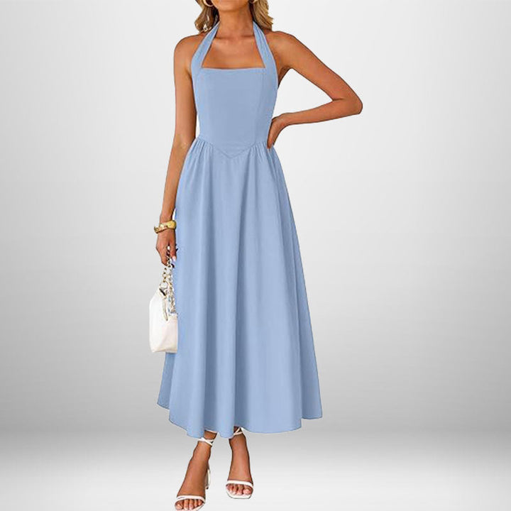 IZA - VESTIDO HALTER SIN MANGAS ATEMPORAL