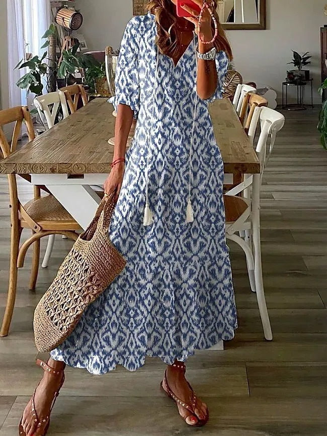 Flora - Vestido Maxi Inspirado en Boho