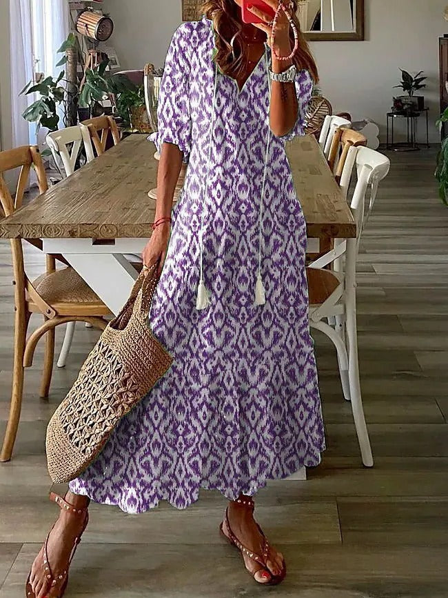 Flora - Vestido Maxi Inspirado en Boho