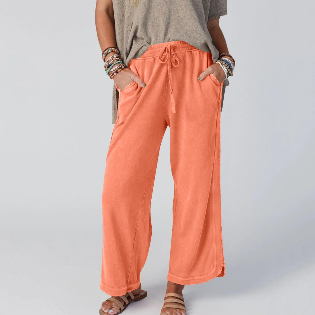 LETTY - PANTALONES ANCHOS DE CINTURA ALTA RETRO BLOOM