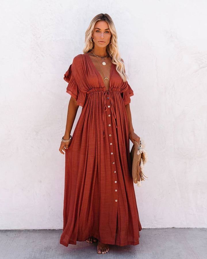 Coleen - Vestido Maxi Aireado