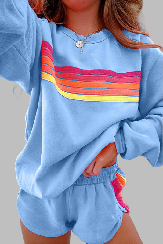FINAH - CONJUNTO DE ROPA DE DESCANSO A RAYAS