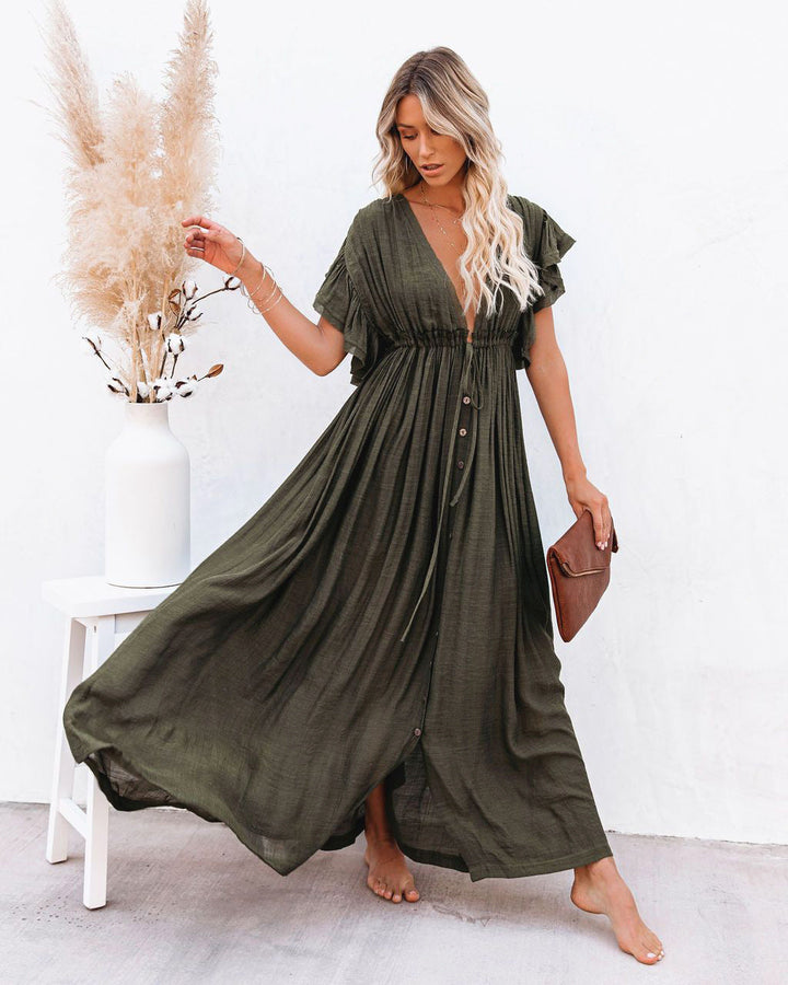 Coleen - Vestido Maxi Aireado