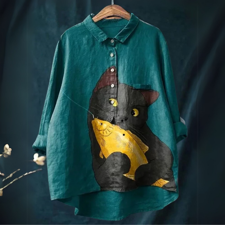 Christi | Camiseta de Arte de Gato