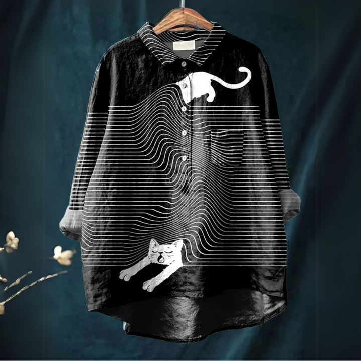 Bella | Camiseta de Arte de Gato