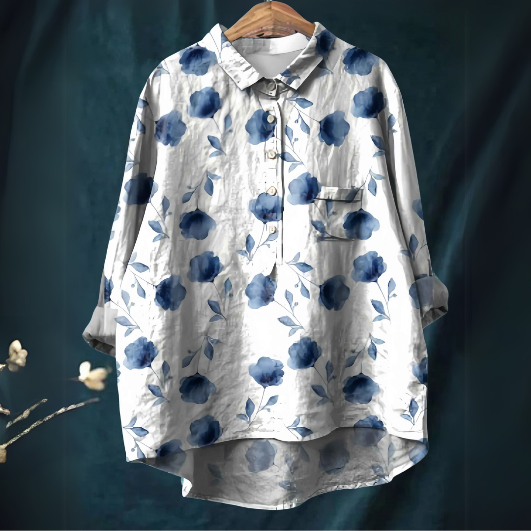 Deloris | Camisa con Estampado de Peces