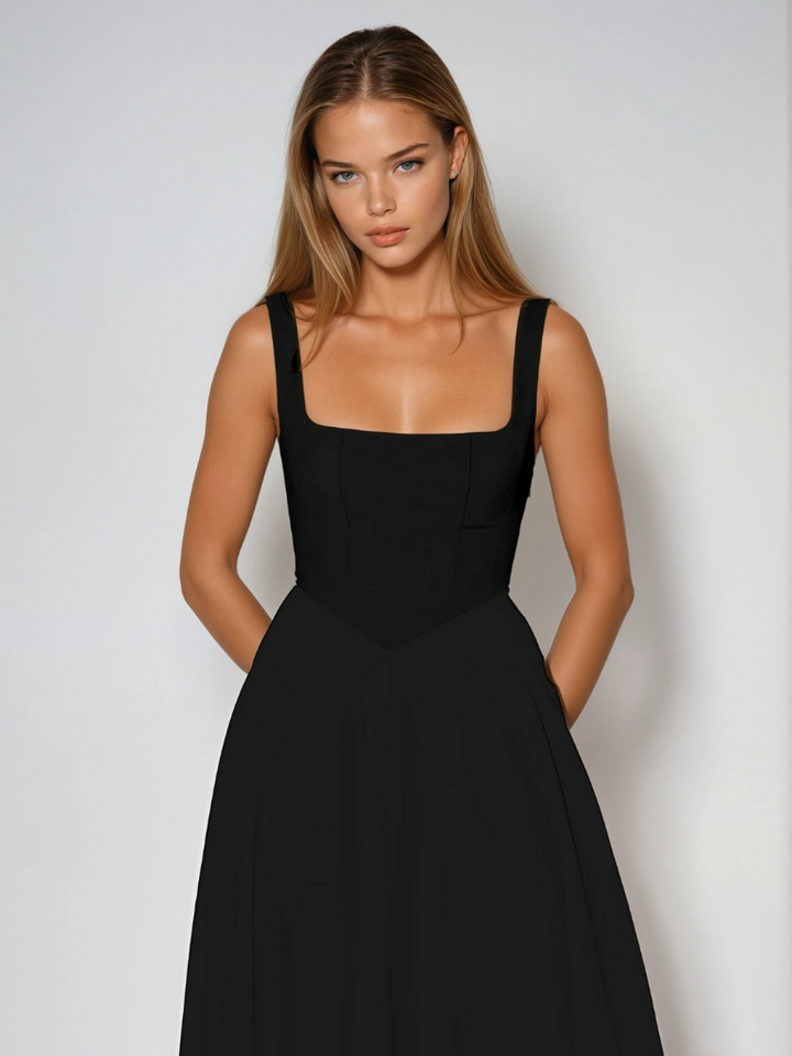 KRIZZIA - VESTIDO MIDI DE VERANO LISTO PARA PASARELA