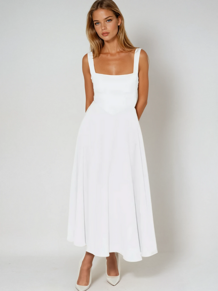 KRIZZIA - VESTIDO MIDI DE VERANO LISTO PARA PASARELA