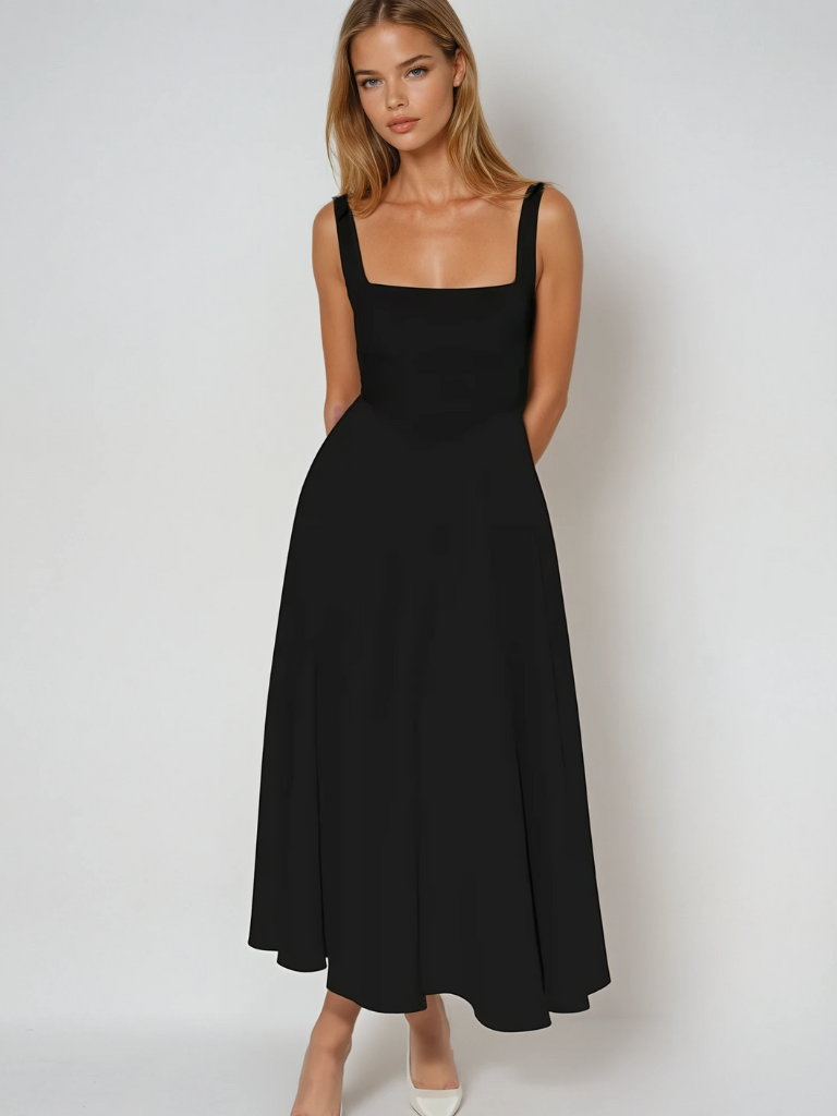 KRIZZIA - VESTIDO MIDI DE VERANO LISTO PARA PASARELA