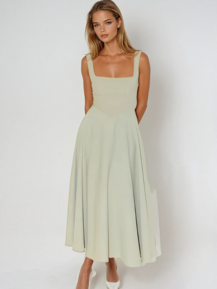 KRIZZIA - VESTIDO MIDI DE VERANO LISTO PARA PASARELA
