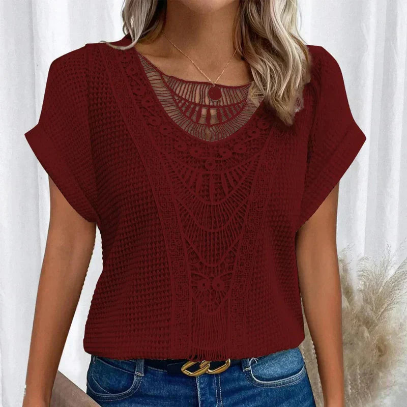 AURA - BLUSA DELICADA CON TEXTURA