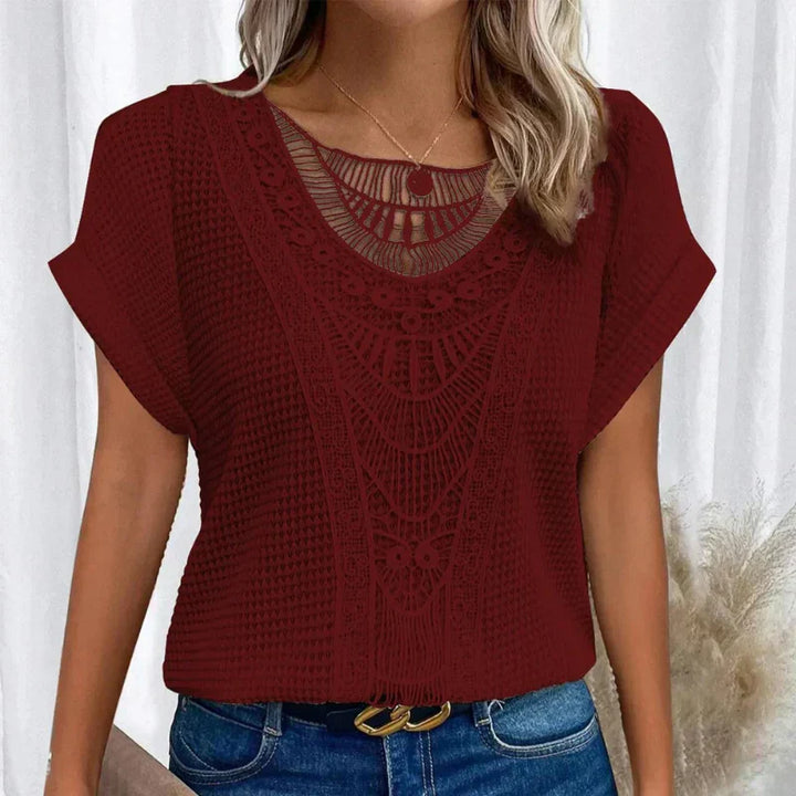 AURA - BLUSA DELICADA CON TEXTURA
