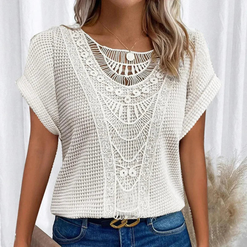AURA - BLUSA DELICADA CON TEXTURA
