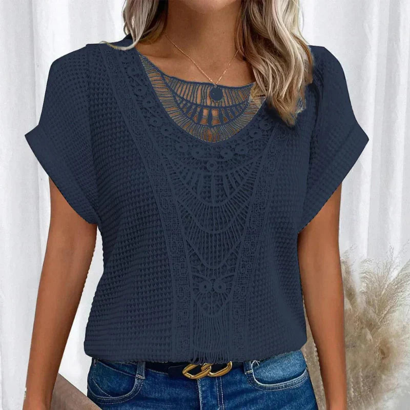 AURA - BLUSA DELICADA CON TEXTURA
