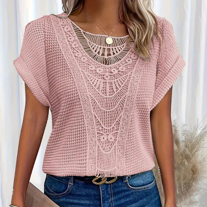 AURA - BLUSA DELICADA CON TEXTURA
