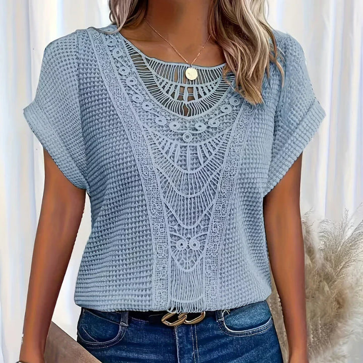 AURA - BLUSA DELICADA CON TEXTURA