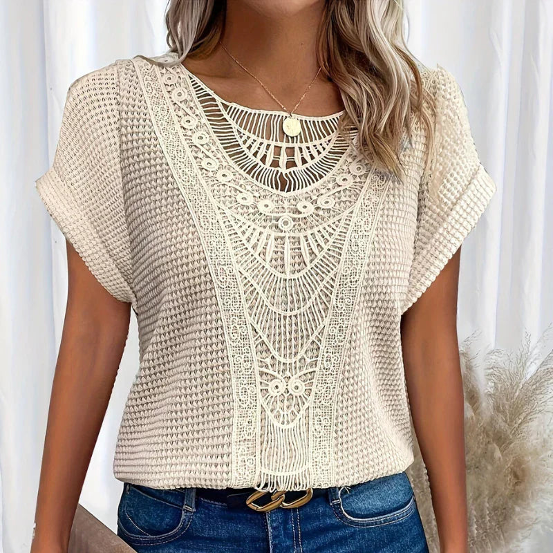 AURA - BLUSA DELICADA CON TEXTURA