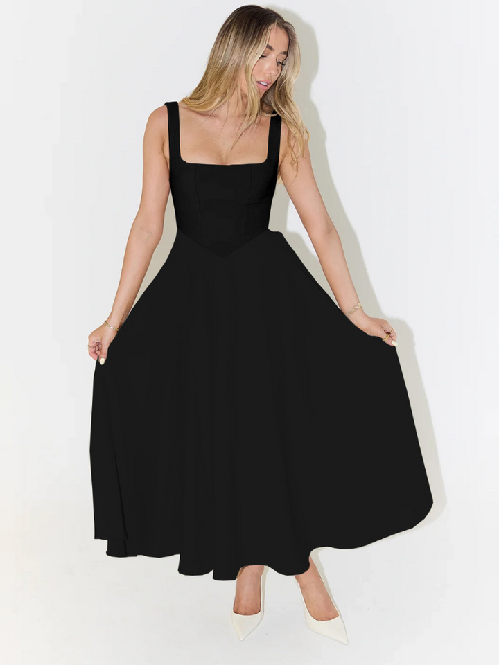 KRIZZIA - VESTIDO MIDI DE VERANO LISTO PARA PASARELA