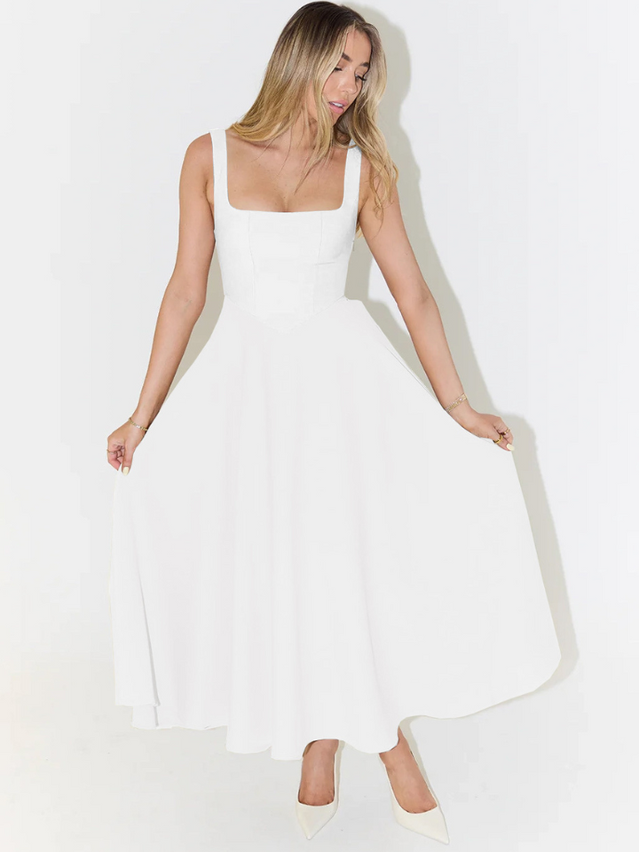 KRIZZIA - VESTIDO MIDI DE VERANO LISTO PARA PASARELA
