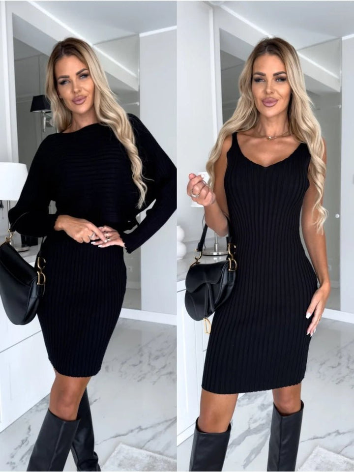 Scarlett™ - Conjunto Elegante de Dos Piezas (Vestido y Suéter)