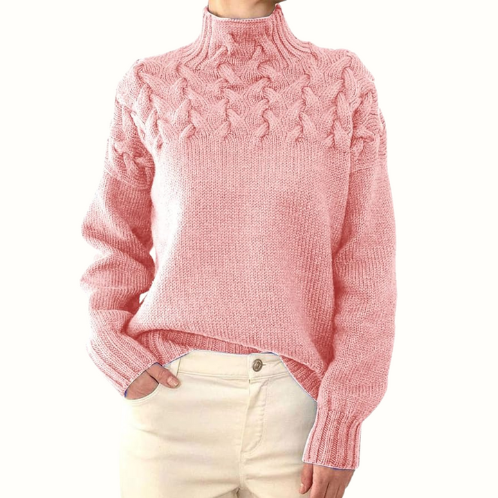 Elena | Suéter de Cuello Alto Tejido y Cálido