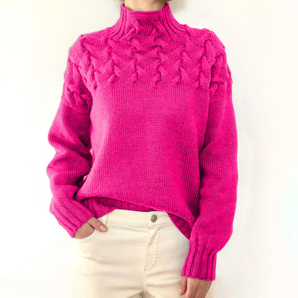 Elena | Suéter de Cuello Alto Tejido y Cálido