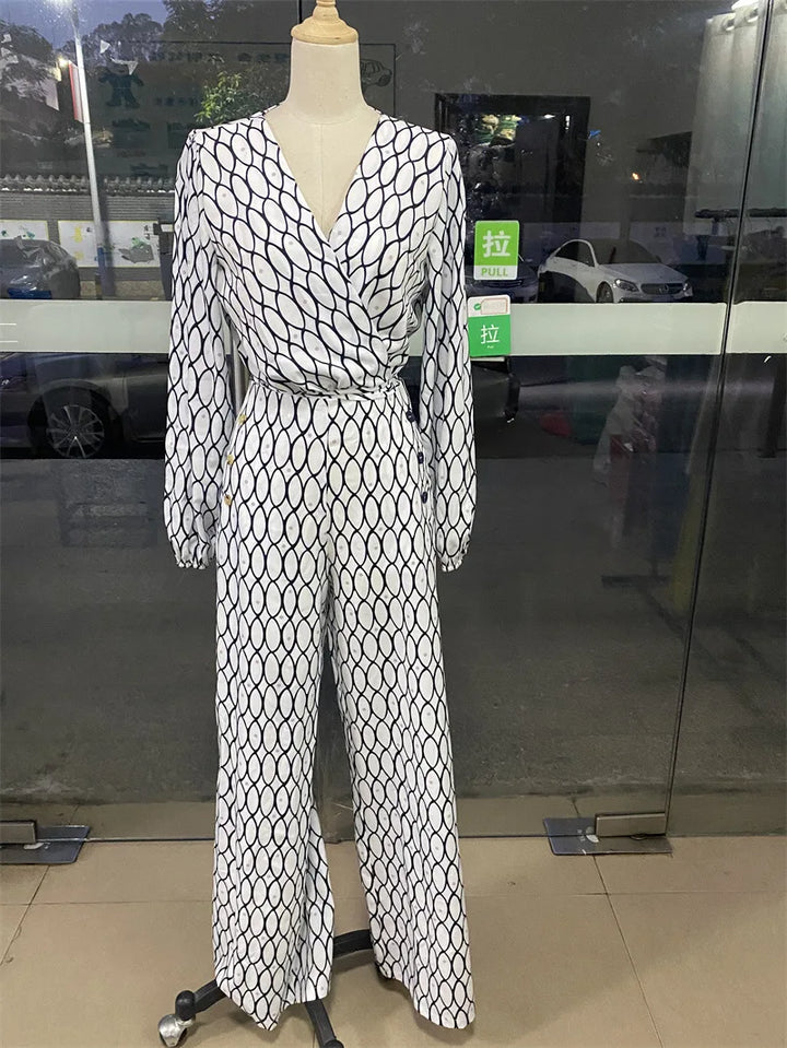 KARLA - CONJUNTO DE PANTALÓN DE PIERNA ANCHA DE ALTA MODA