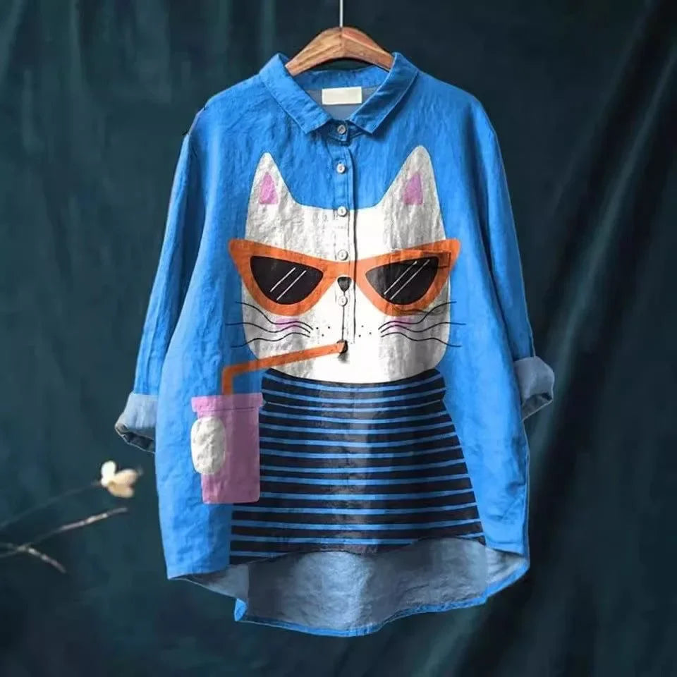 Christi | Camiseta de Arte de Gato