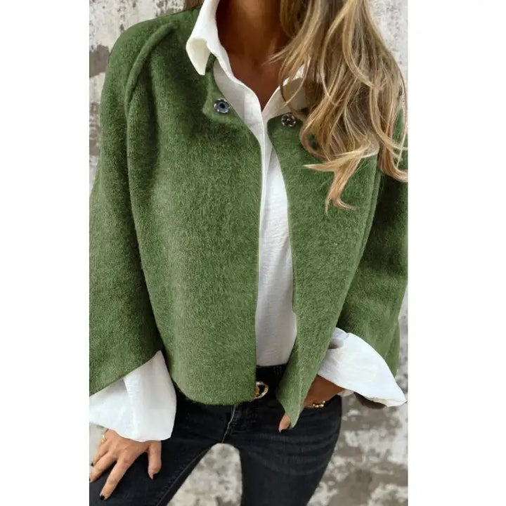 ANNABELLE - CARDIGAN CLÁSICO DE LANA MANGA LARGA