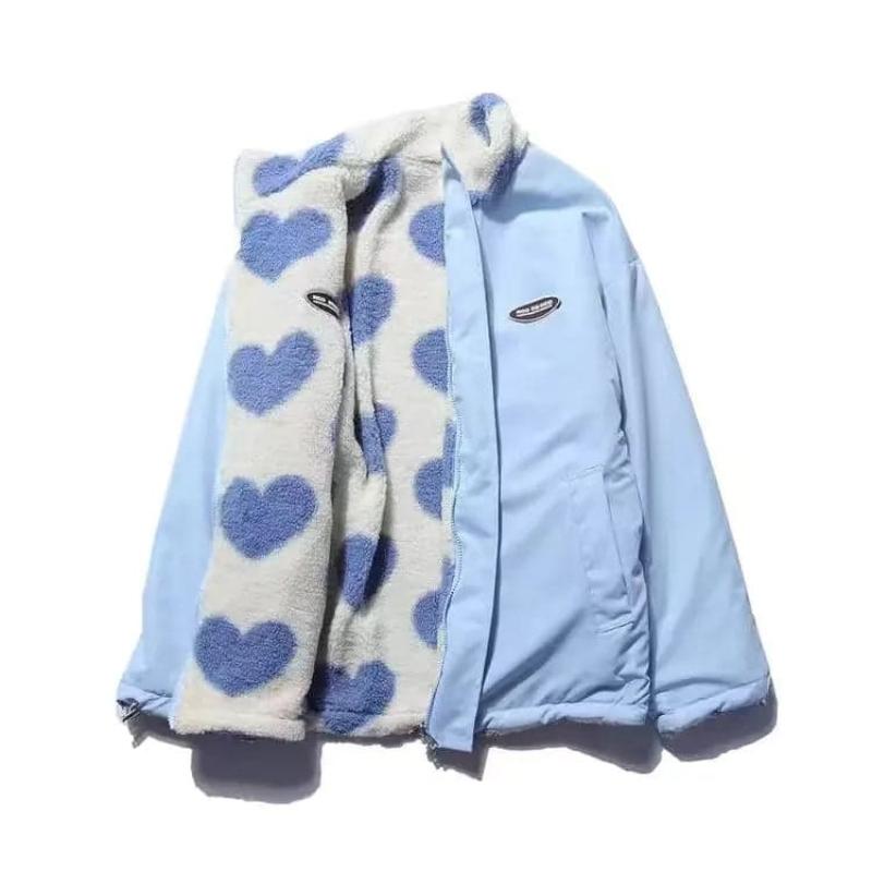 KATHRYN - CHAQUETA REVERSIBLE CON ESTAMPADO DE CORAZÓN