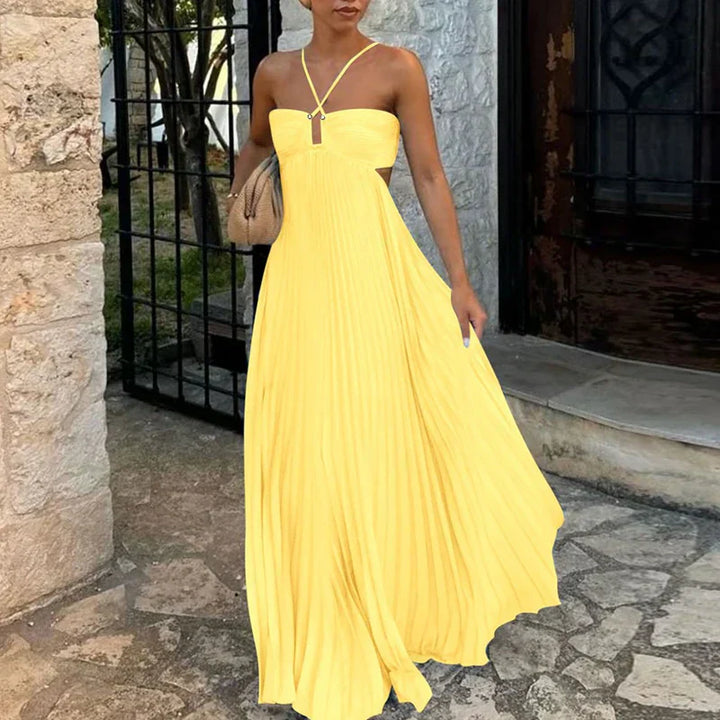 ARGANIESZKA - VESTIDO MAXI DE VERANO CON HALTER