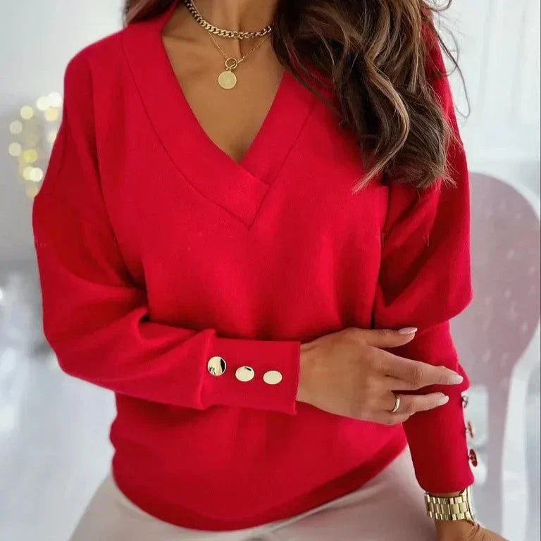 Amelia™ - Suéter con escote en V elegante