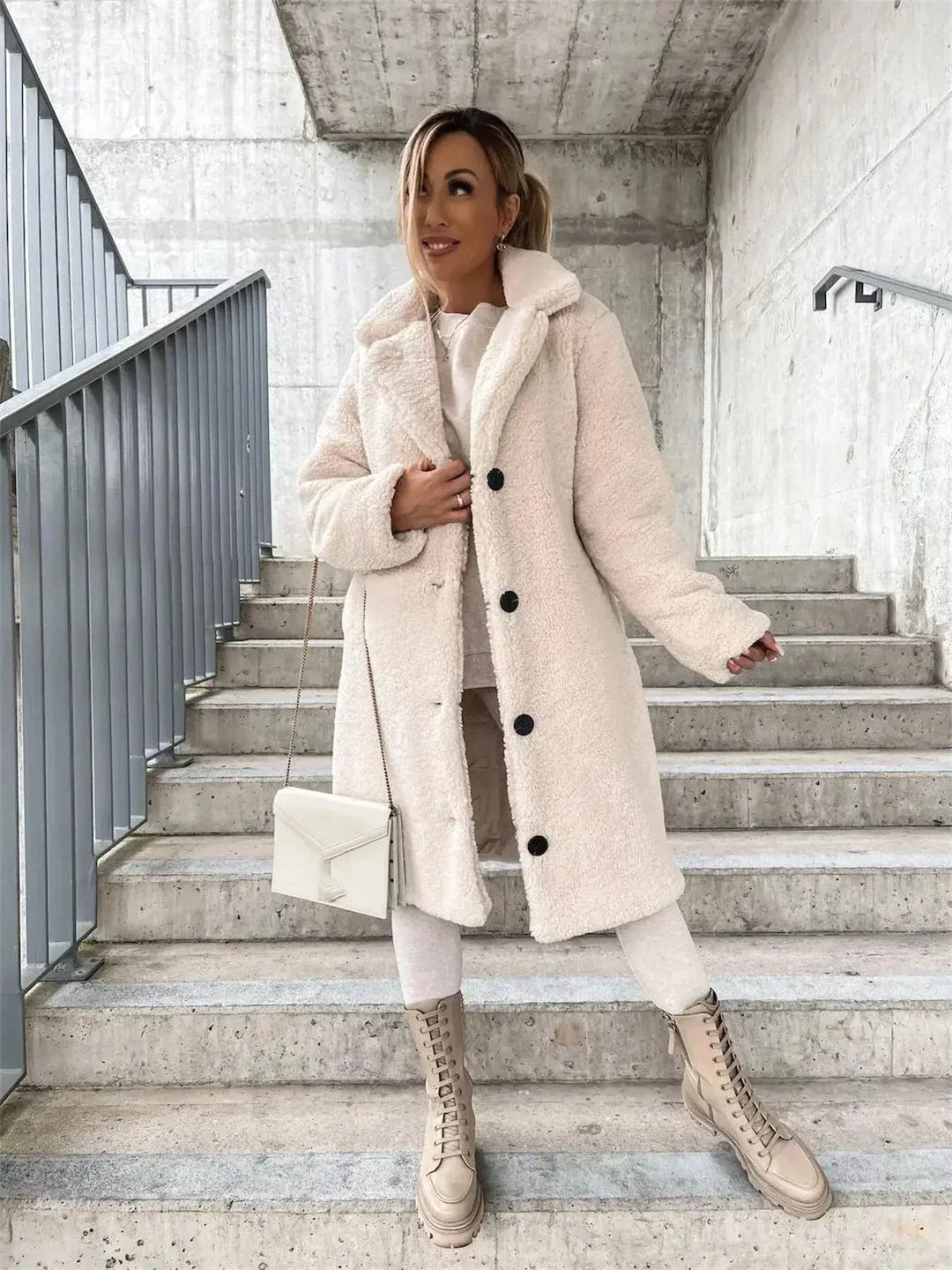 CARALINE - ABRIGO DE FORRO POLAR FROST