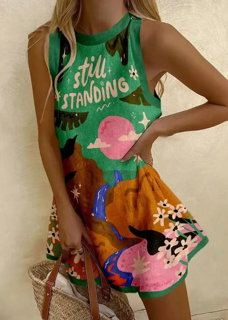 RISABELLE - VESTIDO DE VERANO ARTÍSTICO