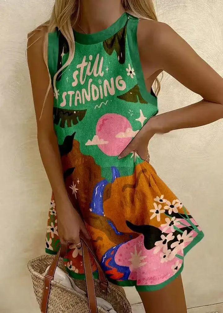 RISABELLE - VESTIDO DE VERANO ARTÍSTICO