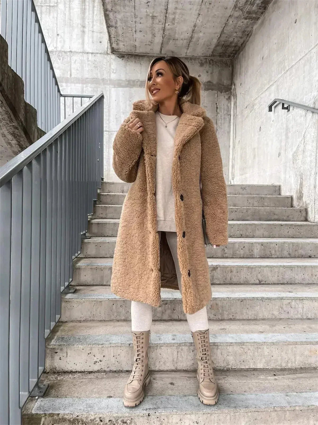 CARALINE - ABRIGO DE FORRO POLAR FROST