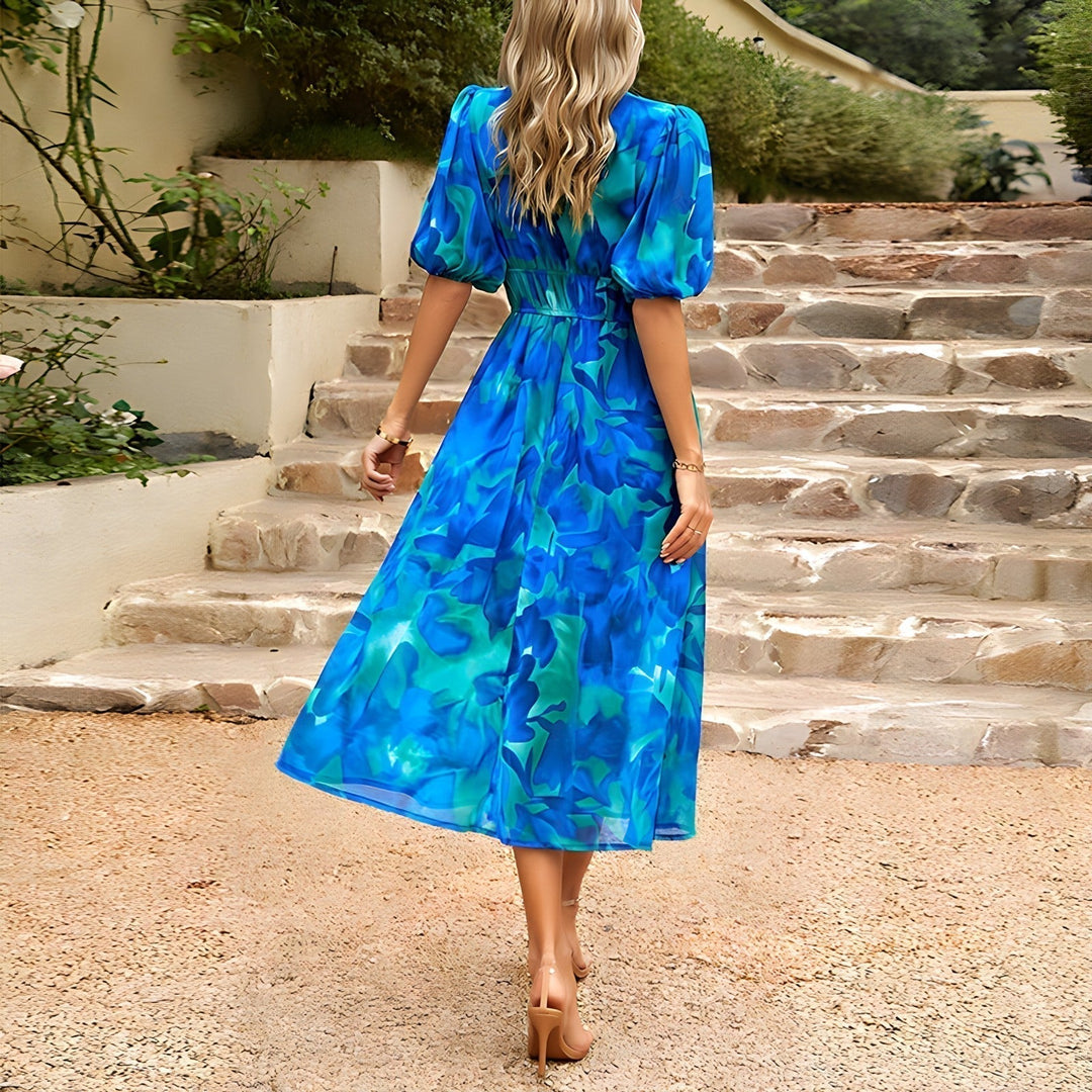 Isolde - Vestido midi con escote en V